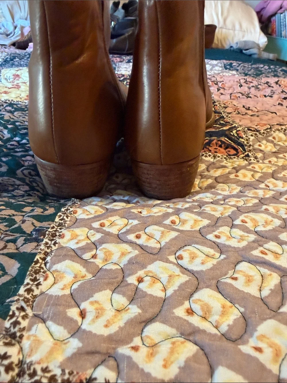 Seychelles Brown Leather Chelsea Ankle Boots 8.5